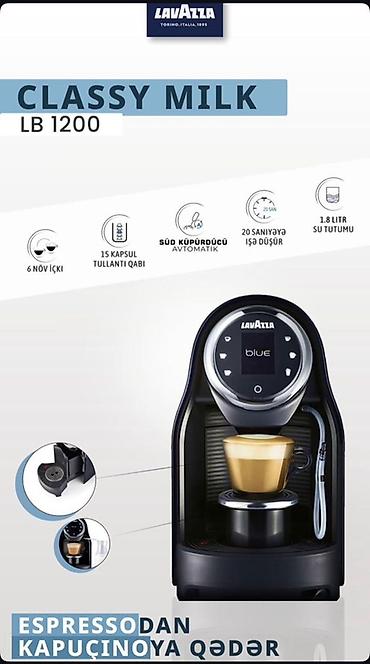 Lavazza Classy Milk LB1200 kapsul qəhvə maşını - Lavazza Blue kapsul