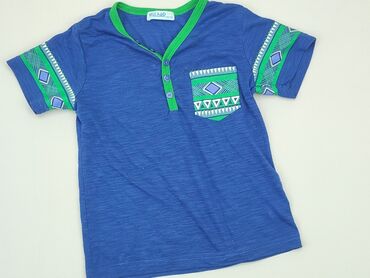 koszula z piórami na rękawach: T-shirt, 5-6 years, 110-116 cm, condition - Very good