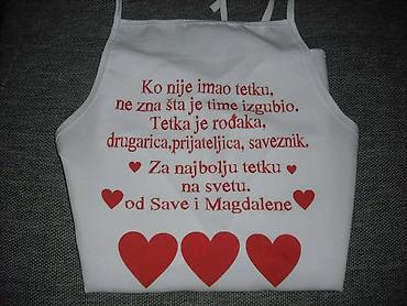 Kuhinjski tekstil: Kecelje stampa po zelji. Materijal pogodan za štampu,lagan i prijatan — 10