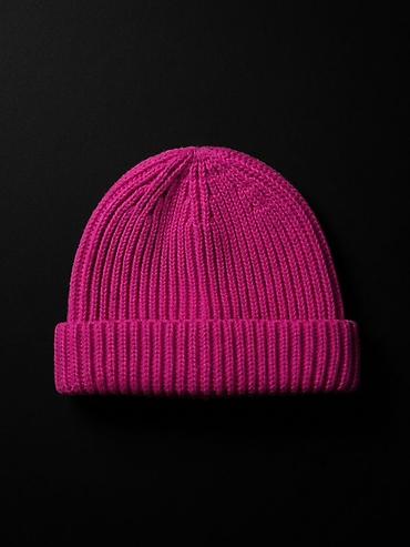 Bershka toxunma papaq - Rəng: parlaq çəhrayı (fuşya) - Model: rib