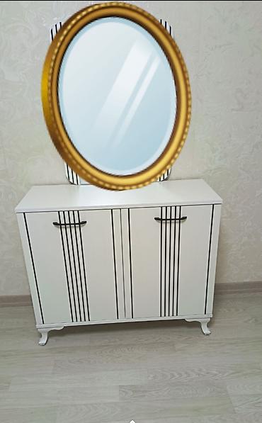 Yeni, 4 qapılı, Güzgülü, Ağ, Açılan, Düz dolab