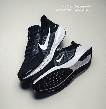 Мырзалардын бут кийими: Оригинал Nike Air Zoom Pegasus 41 Black/White - Лёгкие беговые — 2