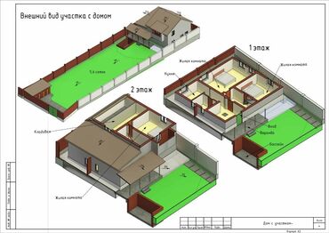 квартира жер дом: Дом, 100 м², 5 комнат, Собственник, Старый ремонт