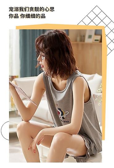 Домашние костюмы: Домашний костюм, Майка, Кофта, Бриджи, Вискоза, Китай, Лето — 9