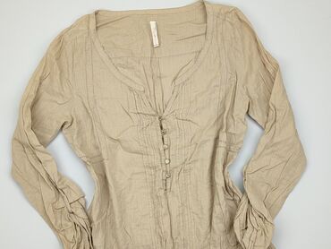 beżowa bluzki oversize: Blouse, L (EU 40), condition - Good