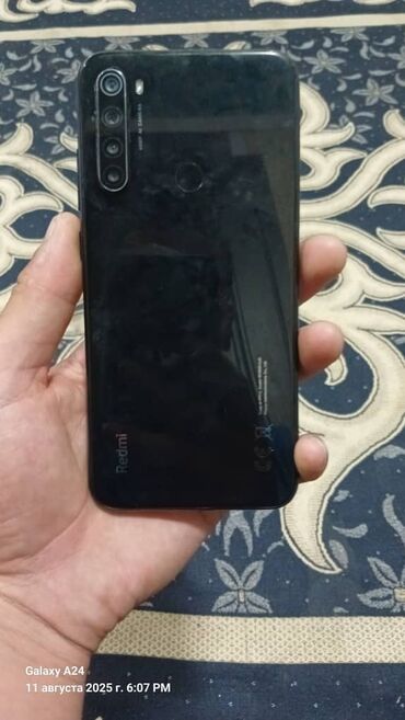 телефоны redmi 8: Redmi, Redmi Note 8, Б/у, 64 ГБ, цвет - Черный