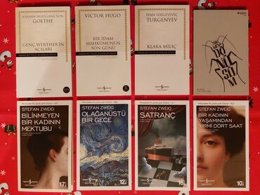 rustemov fizika kitabi: Türkcə kitablar — Goethe, Victor Hugo, İvan Turgenyev, Fraznz Kafka