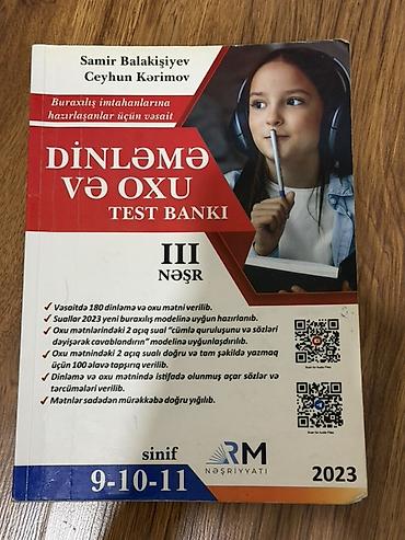 Testlər: “Dinləmə və Oxu – Test Bankı” (III nəşr), 9–10–11-ci siniflər üçün, RM — 1