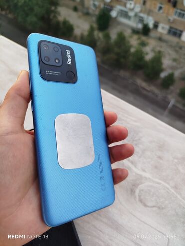 купить бу кондиционер в баку: Redmi 10C, 64 GB, rəng - Göy, Barmaq izi