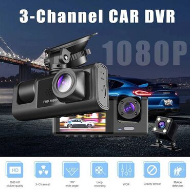 видеорегистратор vehicle blackbox dvr full hd 1080p: Видеорегистратор с 3 камерами (задний, передний, и салон) FHD 1080P