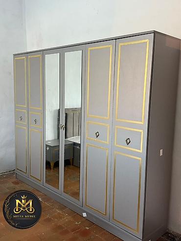 qapi demir qapi seyf qapi: Yeni, 6 qapı, Güzgülü, Açılan, Düz dolab — 2