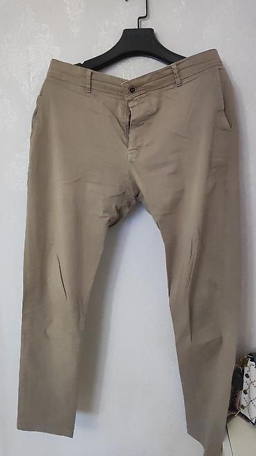 palt: Bej rəngli kişi chino şalvarı - Rəng: açıq bej/qqum - Stil: klassik — 2