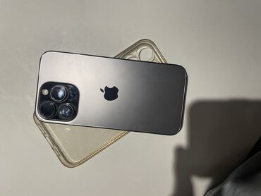где можно продать бу телефон: IPhone 13 Pro, Колдонулган, 256 ГБ, Black Titanium, Каптама, 79 %