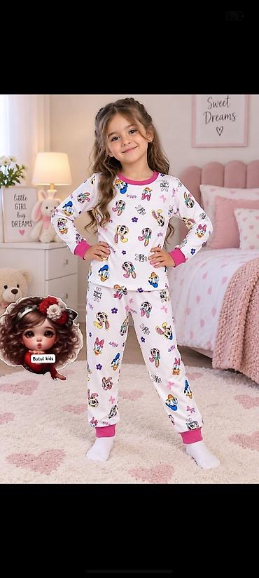 paraşut şalvar: Uşaq pijama dəsti - Model: Uzunqollu üst və şalvardan ibarət iki — 1