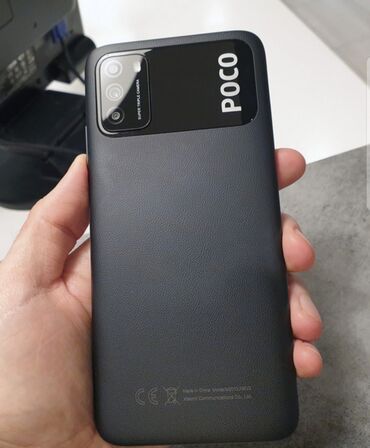 редми телефон бу: Poco M3, Колдонулган, 64 ГБ, түсү - Кара, 2 SIM
