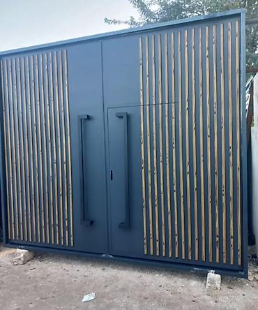 darvaza qapıları: Metal darvaza və giriş qapıları – fərqli dizaynlar - Material: qalın — 4