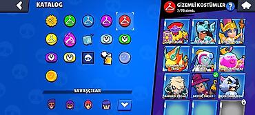 ps satış: Brawl Stars oyunu üçün yüksək səviyyəli hesab Xüsusiyyətlər: - — 6