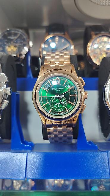 patek: Patek Philippe üslubunda kişi qol saatları – metal qolbaqlı, klassik — 1