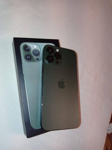 айфон 13 про макс: IPhone 13 Pro Max, 256 GB, Alpine Green, Zəmanət, Face ID, Sənədlərlə
