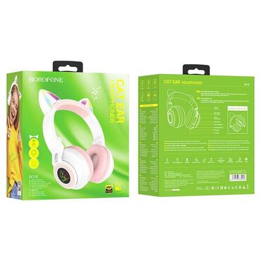 китайские наушники: Беспроводные Наушники Bluetooth Borofone BO18 Cat ear BOROFONE BO18