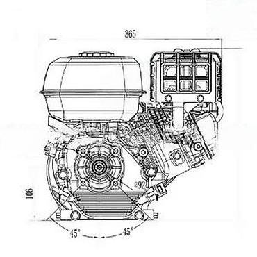 gun: Benzinski motor GB200 – univerzalni OHV agregat 4-taktni Opis: - — 4