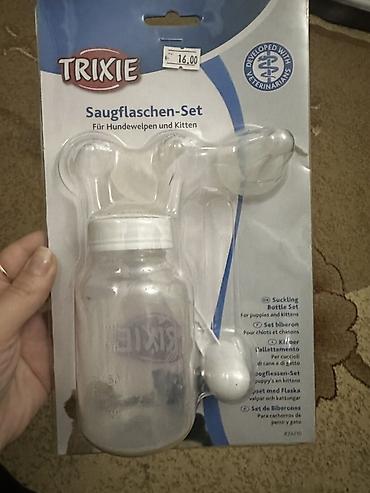 it balasi: TRIXIE Saugflaschen-Set – balaca it və pişik balaları üçün yemləmə — 3