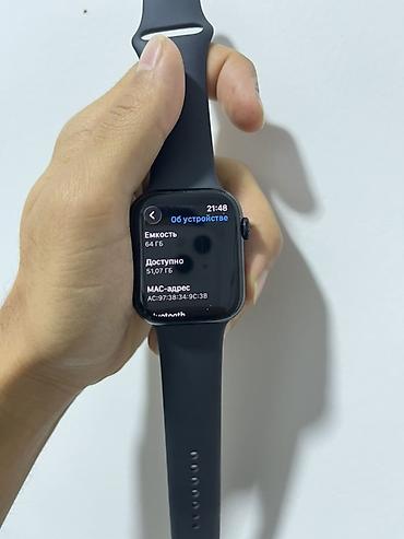huawei mate 9 pro: Смарт-часы Apple Watch 9 (алюминий, цвет Space Gray) с черным — 5