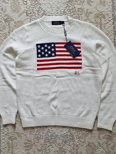 куртка polo: Белый вязаный джемпер Polo Ralph Lauren — 1