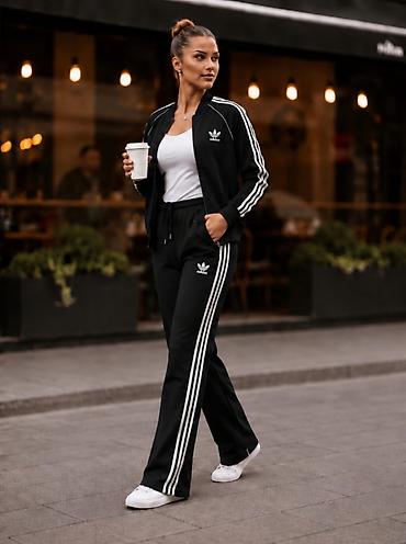 tanga bodi: Adidas ženska trenerla zvonaste nogavice NOVO Novo Mokra likra — 7