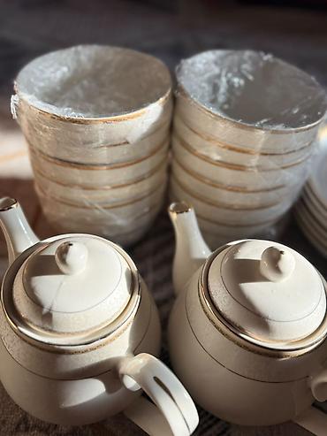 dish sets: Комплект посуды,качественнаявсё по 12 шт и 2 чайника — 2