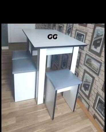 Masa və oturacaq dəstləri: Mətbəx üçün, Yeni, Açılmayan, Dördbucaq masa, 4 stul -da lalafo.az — 2 Masa və oturacaq dəstləri: Mətbəx üçün, Yeni, Açılmayan, Dördbucaq masa, 4 stul — 2