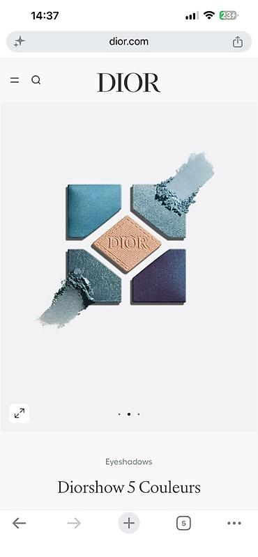 ucuz kask: Dior Diorshow goz kölgəsi palitrası. tester. Original — 3