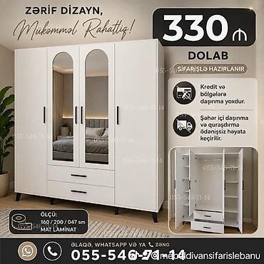 Düz dolab, Yataq otağı üçün, Paltar üçün, Açılan, Korpuslu, 4 qapılı lalafo.az -da Düz dolab, Yataq otağı üçün, Paltar üçün, Açılan, Korpuslu, 4 qapılı