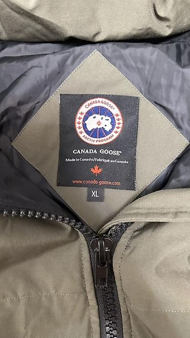 куртка canada goose: Пуховик, По колено, С мехом, L, XL — 5