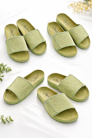 espadrile replay: Pepe Jeans ženske papuče Br 38 u svetlozelenoj boji, idealne za — 1