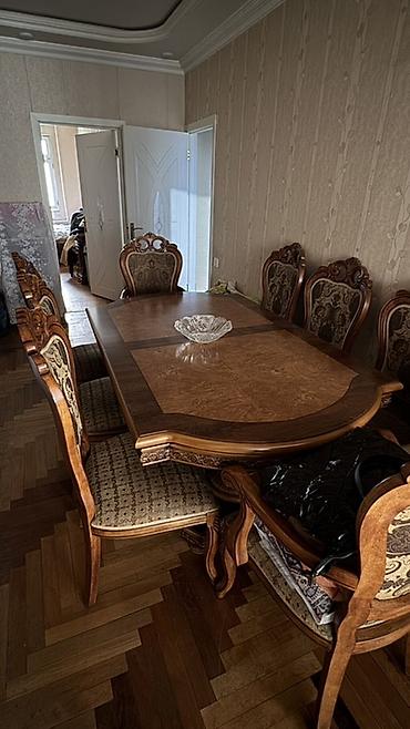 Klassik üslubda taxta mebel dəsti - Yemək masası: iri ölçülü, formalı lalafo.az -da Klassik üslubda taxta mebel dəsti - Yemək masası: iri ölçülü, formalı