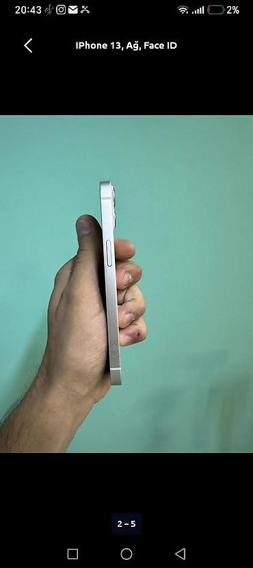 simsek su cəni: IPhone 13, 128 GB, Ağ, Face ID — 2