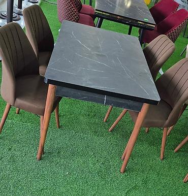 Masa və oturacaq dəstləri: Mətbəx üçün, Yeni, Açılan, Dördbucaq masa, 4 stul — 3