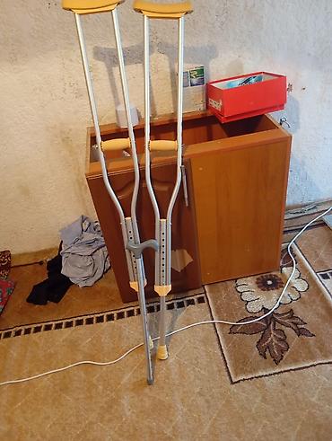 Ходуноктор, балдактар, таяктар, роллаторлор: Подмышечные костыли, пара. - Материал: облегчённый алюминиевый сплав — 1