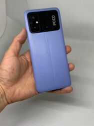 симкарта карпаратиф: Poco C55, Колдонулган, 128 ГБ, түсү - Көгүлтүр, 2 SIM