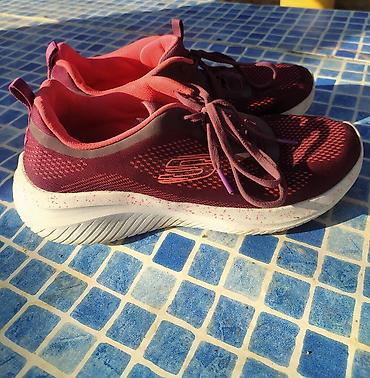 nike react: Спортивные женские кроссовки Skechers (модель SN 149851), цвет Plum — 2