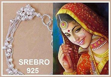 prstenje swarovski: Srebrna narukvica 925 – višeslojni dizajn sa kuglicama - Materijal — 3
