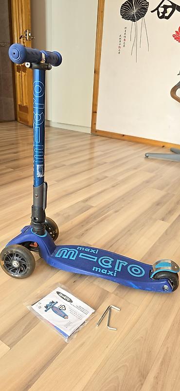 magic car: Легендарный Трехколесный самокат Micro Maxi Deluxe Navi Blue, Б/У. ✨ — 1