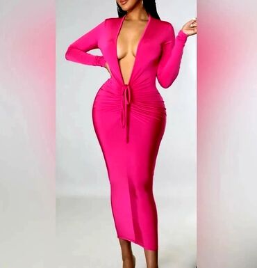 Haljine: XL, bоја - Crna, Koktel, klub, Dugih rukava — 27