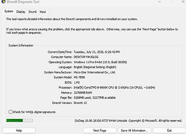 manitor android: Prosessor: Intel Core i9-9900K (8 nüvə / 16 axın, 3.6–5.0 GHz) — 2