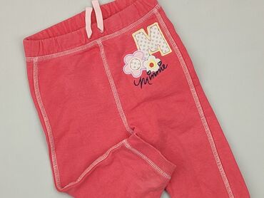 legginsy we wzory: Spodnie dresowe, Disney, 9-12 m, stan - Dobry