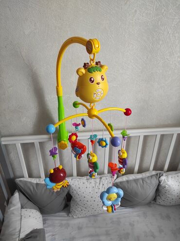 игрушка на кроватку: Игрушка ночник для малыша проекция луны кручение игрушек
