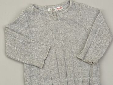 czapka zimowa niemowlęca z pomponem: Sweater, Zara, 9-12 months, condition - Very good