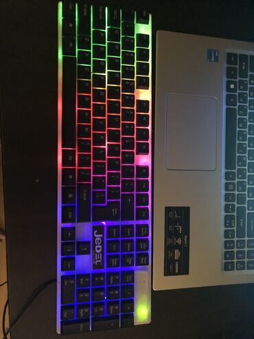 клавиатура: Клавиатура с подсветкой для игр все кнопки работают в отличном