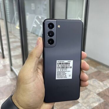 поко м7 про: Samsung Galaxy S21 5G, Колдонулган, 128 ГБ, түсү - Боз, 2 SIM